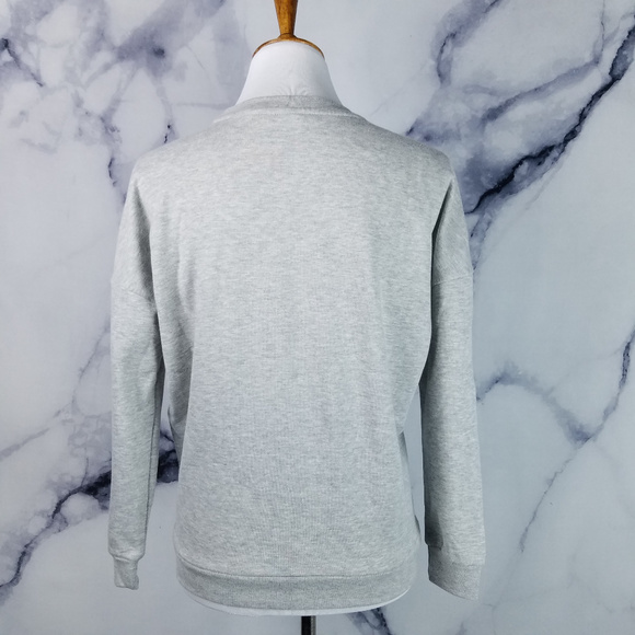 Disney Sweatshirt Small Mickey Mouse Heather Gray - Picture 4 of 8